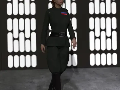 Imperial Officer for La Femme 2 for Poser 3D model