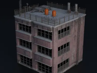 BUILDING URBAN AREA HONGKONG JAPAN CHINA ASIAN 05 Low-poly 3D model