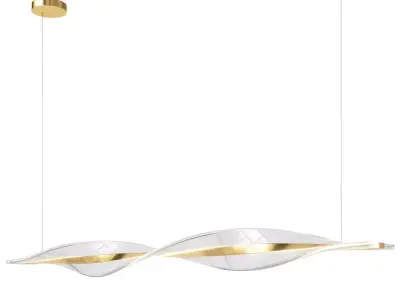 Spiral Nordic Style Chandelier 3D model