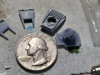 Bandai AT-ST Face Plate and Hatch 3D print model