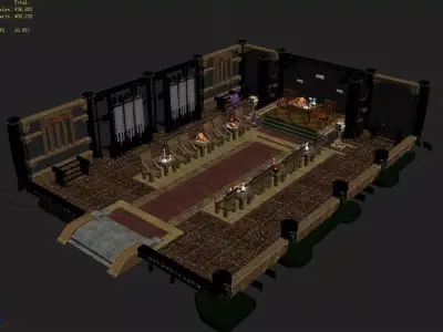 Gang Indoor - Zhongyi Church 3D model