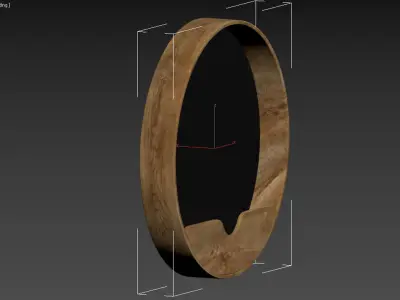 mirror round wall 60 3D model