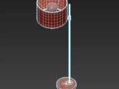 WEEKEND floor lamp with shade 3D model