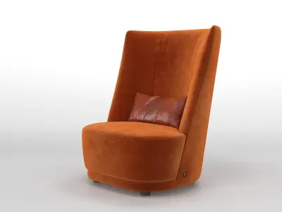 Vivien High Armchair 3D model