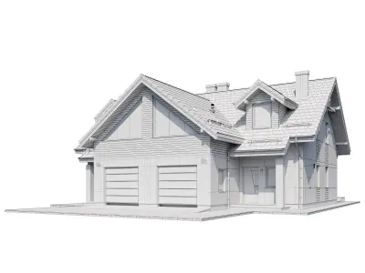 Cottage V9 3D model