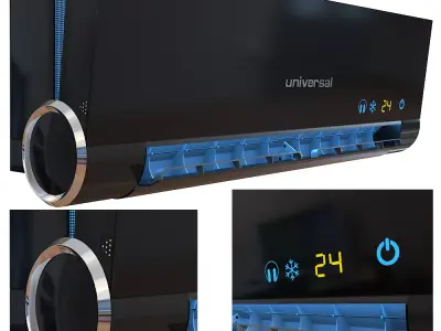 Aircondation futuristic air conditioner 3D model