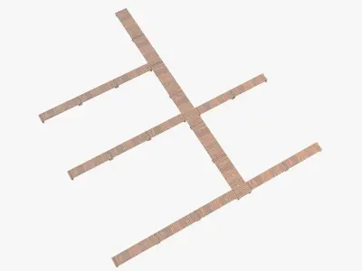 Wharf 03 Low-poly 3D model