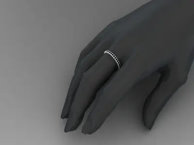 Special light micro prongs ring 3D print model