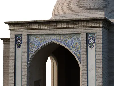  old turkish Building set 145 Low-poly 3D model