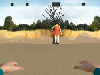 Squid Game Red Light Green Light Low-poly 3D model