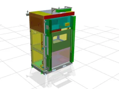  automatic opening door 3D model