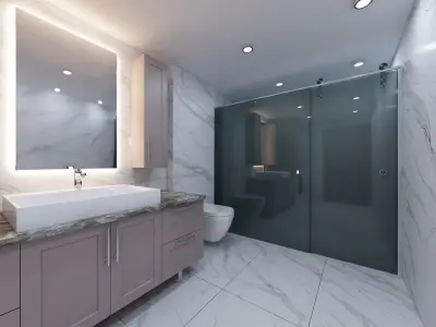 MODERN BATHROOM 3D model