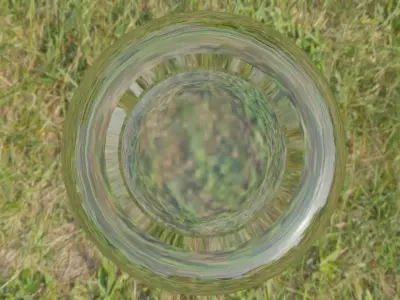 Glass bowl and chair  Free low-poly 3D model