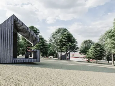 Park Pavilion Shelter pack 3D model