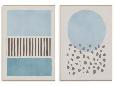Abstract Painting Frame set 3D model 861