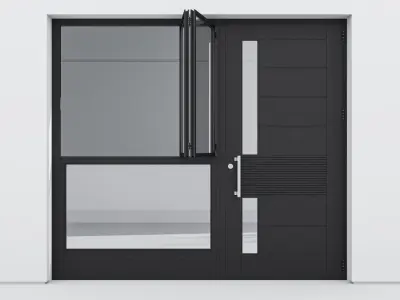 Aluminium door 260 3D model