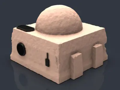 Star wars tatooine buldings LEGION 3D print model