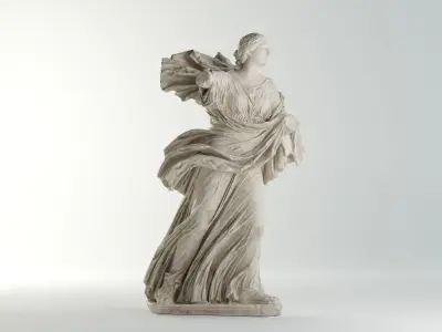 Chiaramonti Niobid Sculpture VR AR Mobile-ready Game-ready Low-poly 3D model