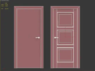 Doors Union Riviera p flat and 126p 3D model