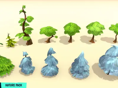 FANTASTIC - Nature Pack Low-poly 3D model