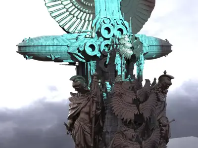 Heavens Angelic facility Advanced Base Kit bash Extended  3D model