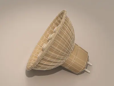 LED lamp 3D model