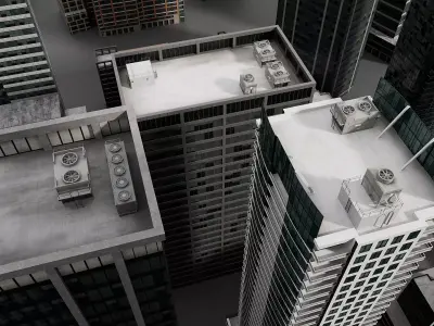 City Building Collection 1 Low-poly 3D model