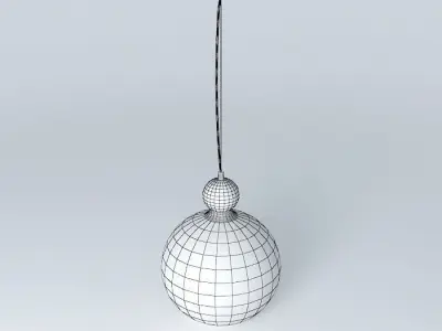 cb2 smoke glass pendant light Free 3D model