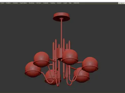 Crosby Medium Chandelier Low-poly 3D model