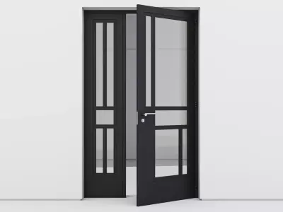 Aluminium door 178 3D model