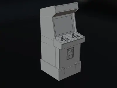 Street Fighter Arcade Game 3D model