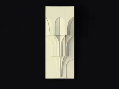 pilaster train track 3D model