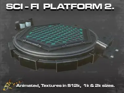 SCI-FI PLATFORM 2 3D model