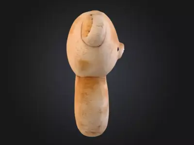 Teddy Bear Rattle Low-poly 3D model