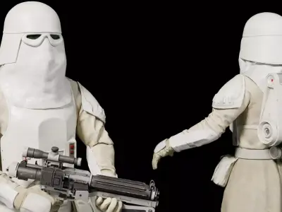 Imperial Snowtrooper - Stars wars 3D Model Game Ready Character Low-poly 3D model
