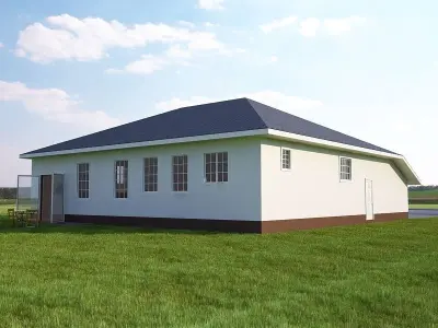 Family house 3D model 3