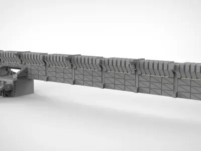 sci-fi Wall 1 3D model