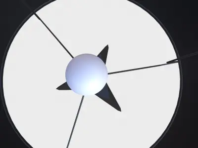 Black Table Lamp Low-poly 3D model purchase