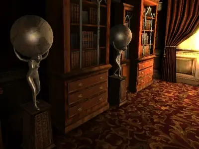 Mystic Library Modelpack Low-poly 3D model