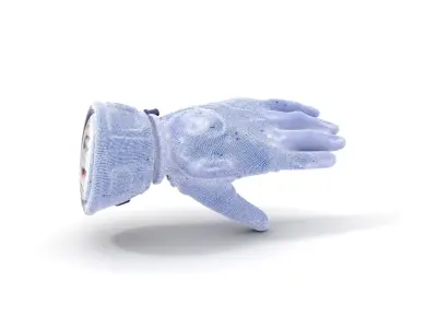 Futuristic Robotic Glove Model Pack with LED Accents Low-poly 3D model