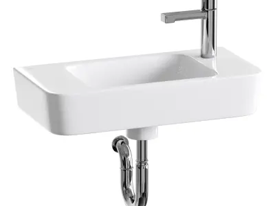 Villeroy and Boch Novo Wide Cloakroom Basin 3D model