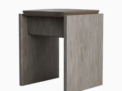 Wooden Stool 05 3D model