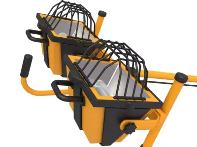 Portable Mobile Light 3D model