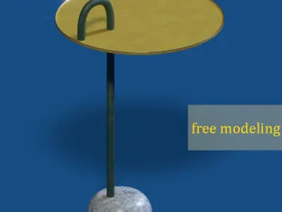 table-diningtable-house free - side table Free low-poly 3D model