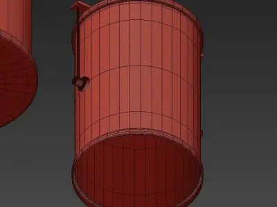 Modern gold pendant lamps 3D model