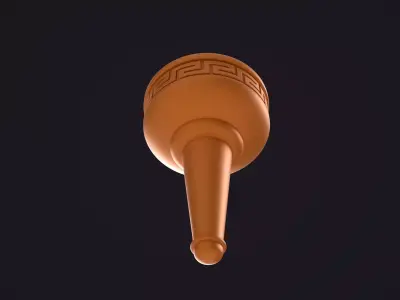Stylized Greek Torch 3D model