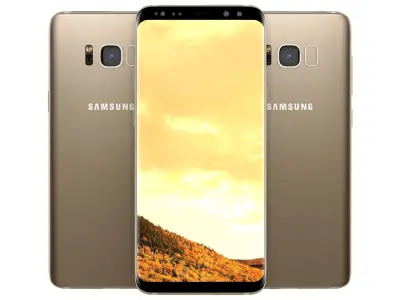 Samsung Galaxy S8 Maple Gold 3D model
