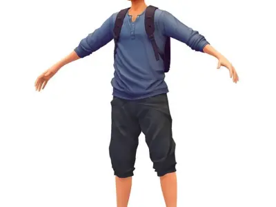 Cartoon High Poly Subdivision Avatar 012 3D Model Low-poly 3D model