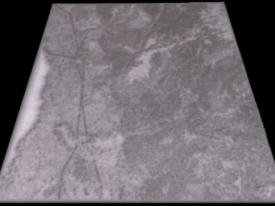 Mecca and the Red Sea coast of Saudi Arabia - tile n22 e39 3D model