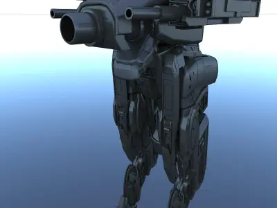 Cyborg Concept Machine SciFi  3D model